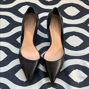 Sole society black kitten heel